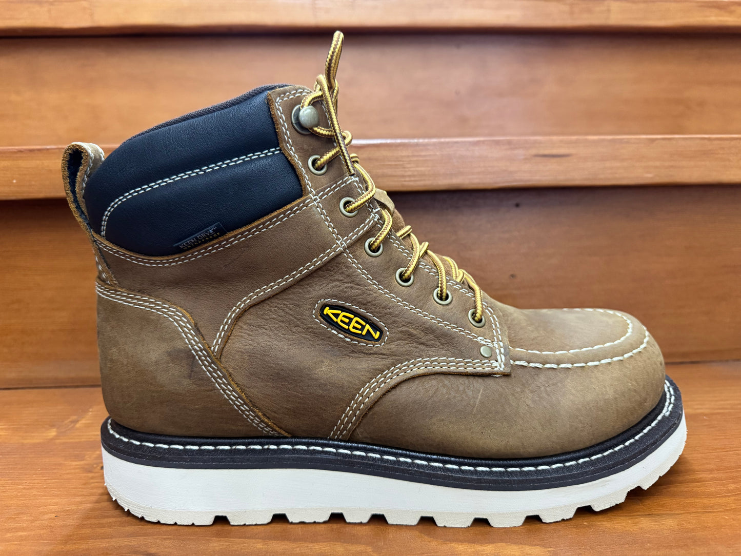 Keen Cincinnati 6" waterproof soft toe Belgian/sandshell 1023223