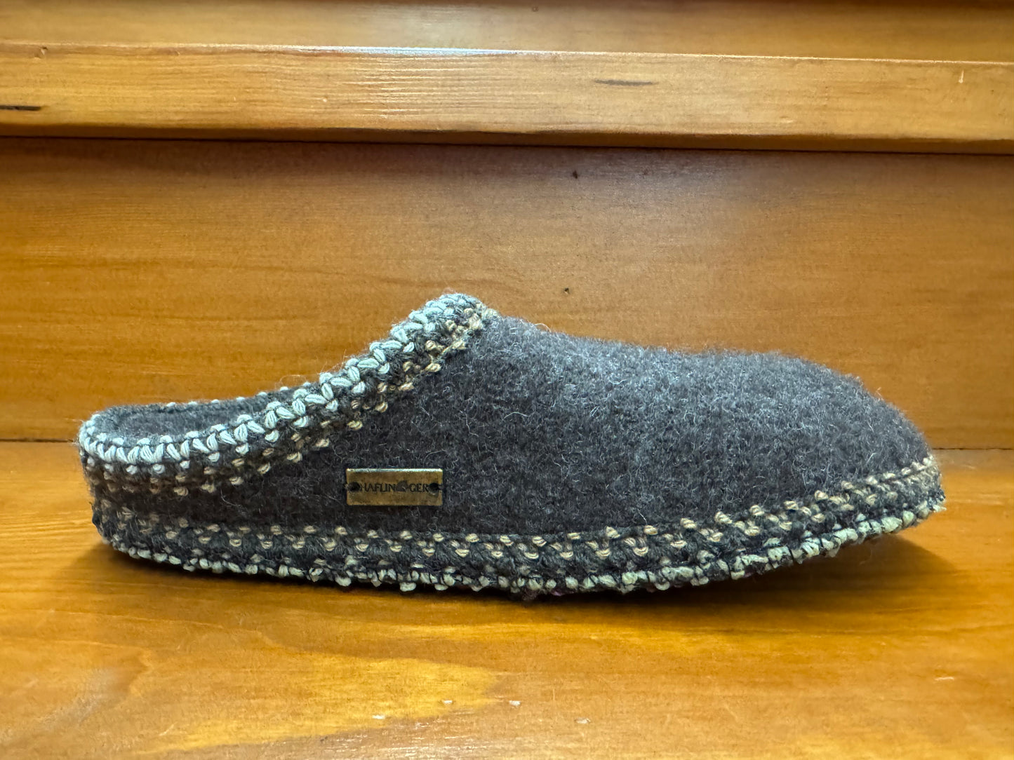 Haflinger AS classic slipper Smokey Brown 611002-63