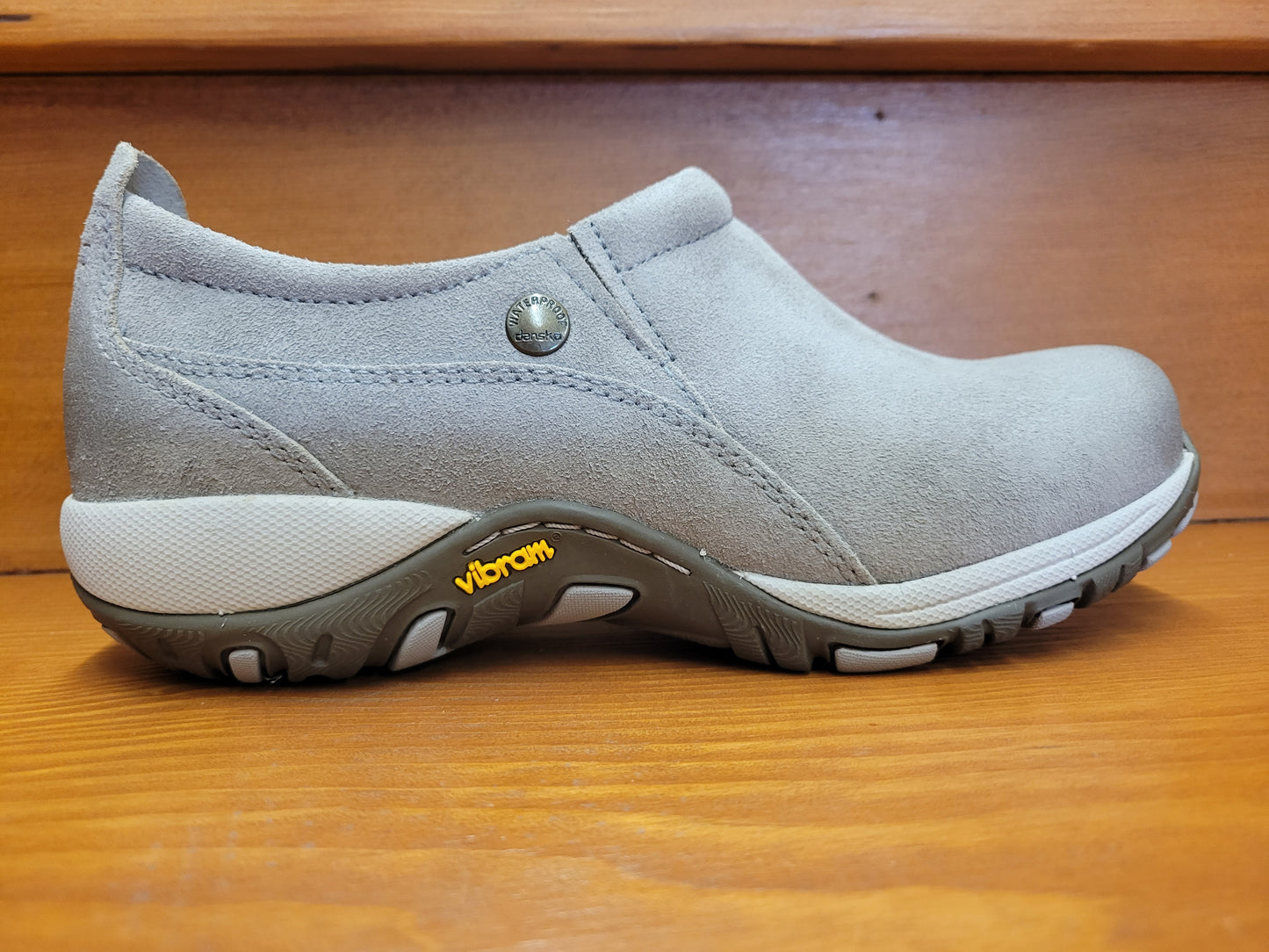 Dansko Patti Taupe Burnished Suede