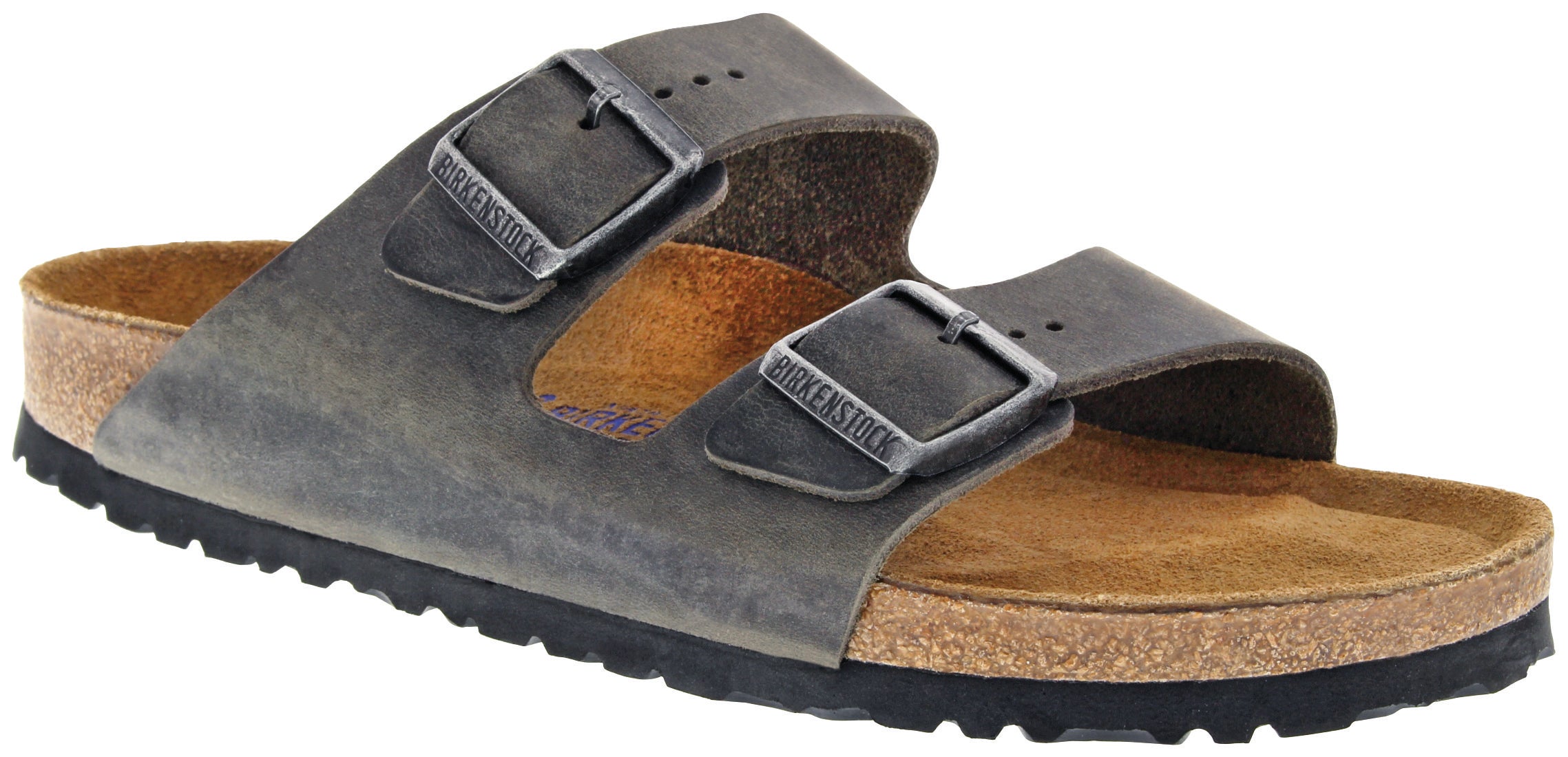 formel Til ære for Manøvre Birkenstock Arizona Soft footbed Iron leather 552801 – R.E. Lee Shoe Co