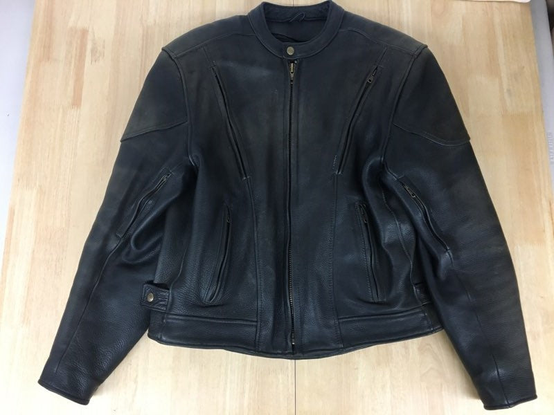 Fox Creek Leather Motorcycle Jacket  - Lightly worn - Men's 42