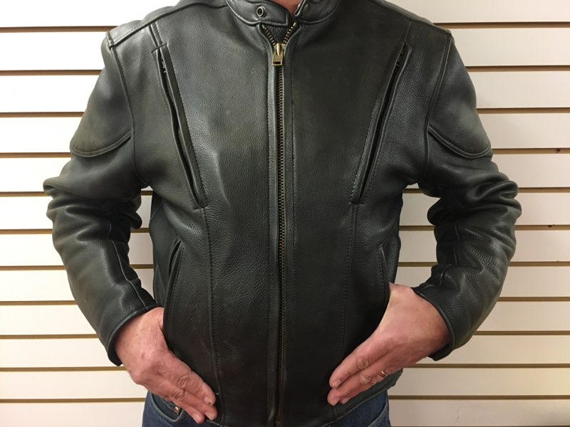 Fox Creek Leather Motorcycle Jacket Lightly worn Men's 42