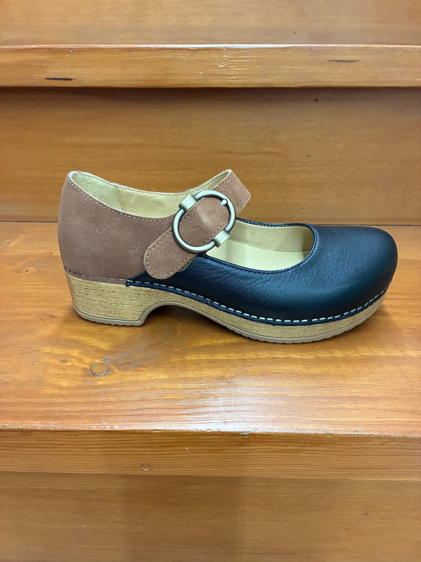 Dansko Bonny Mary Jane Black/Luggage
