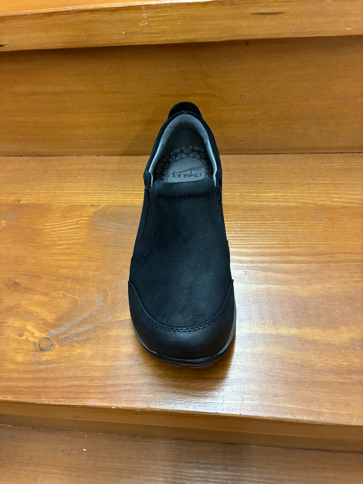 Dansko Pippy Black Waterproof Burnished Suede
