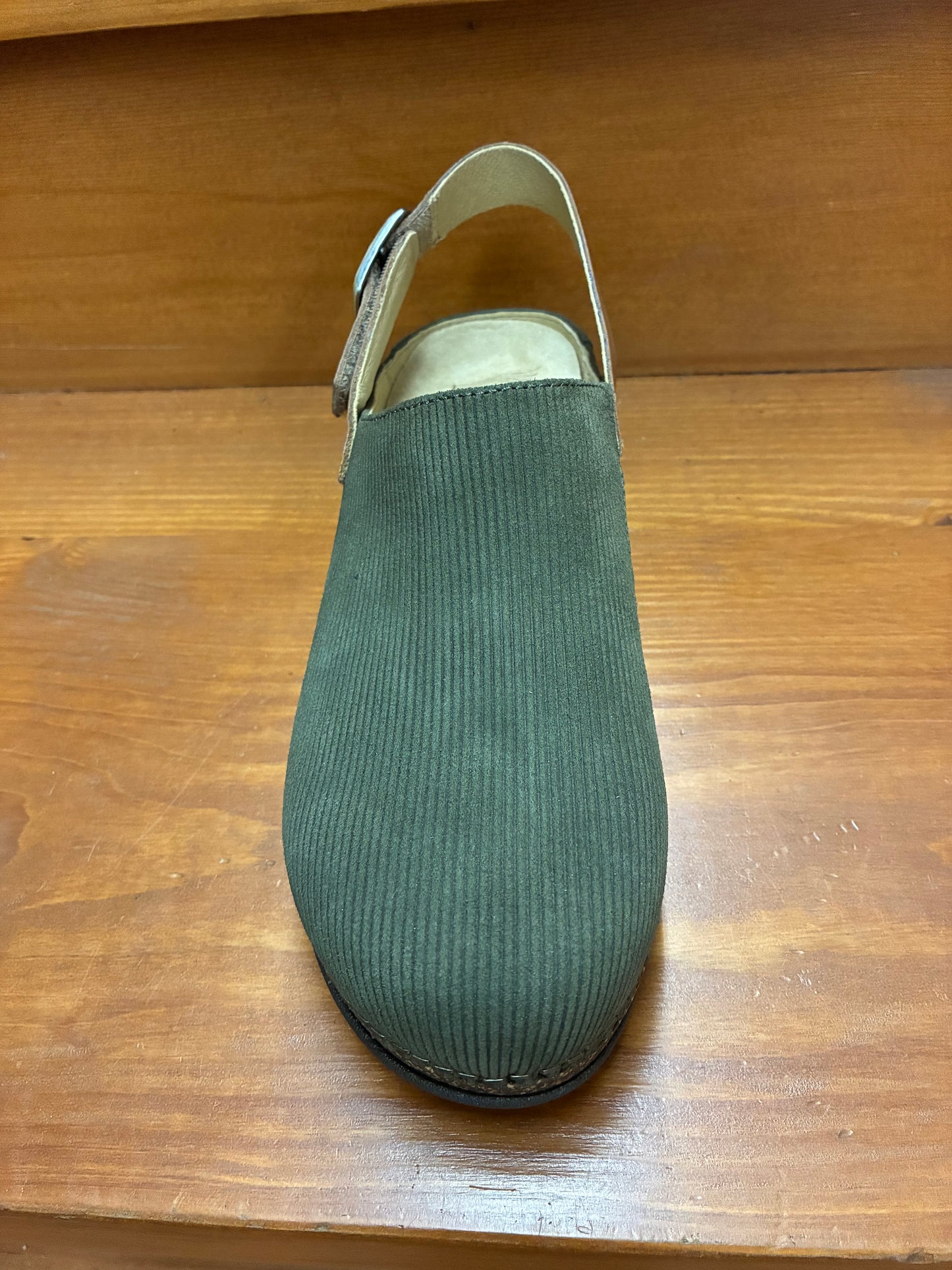 Dansko Merrin Olive Embossed Suede