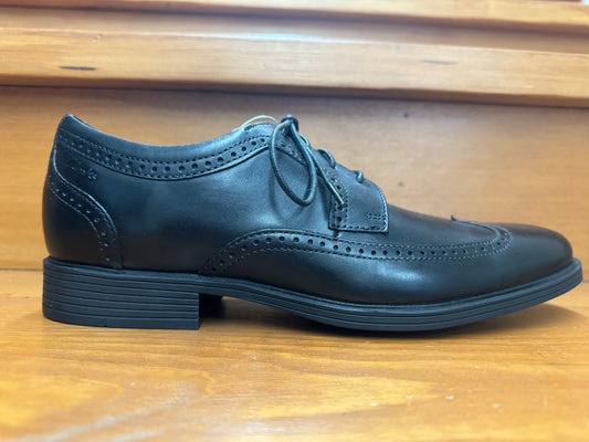 Clarks Whiddon Wing Tip Black Leather 26158009