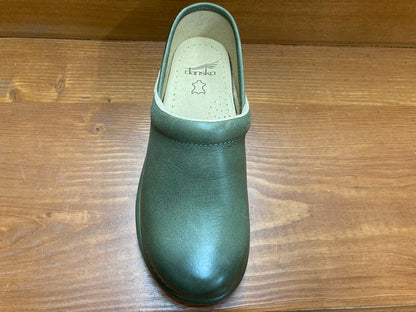 Dansko Platform Pro Burnished Nubuck Green
