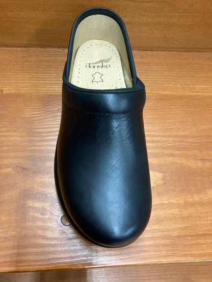 Dansko Platform Pro Burnished Nubuck Black