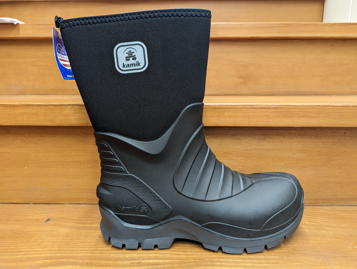 KAMIK INDUSTRIAL Safety Footwear Hard Toe Waterproof Black Winter Mens  Boots 8 Kamik Shelter BLack EK0023 – R.E. Lee Shoe Co main image 4