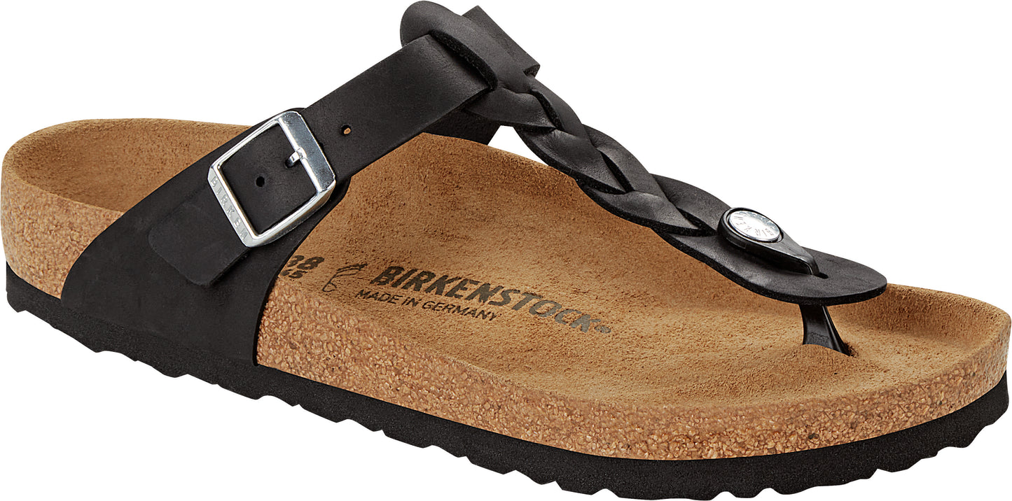 Birkenstock Gizeh Braid Black oiled leather 1021349