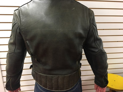 Fox Creek Leather Motorcycle Jacket  - Lightly worn - Men's 42